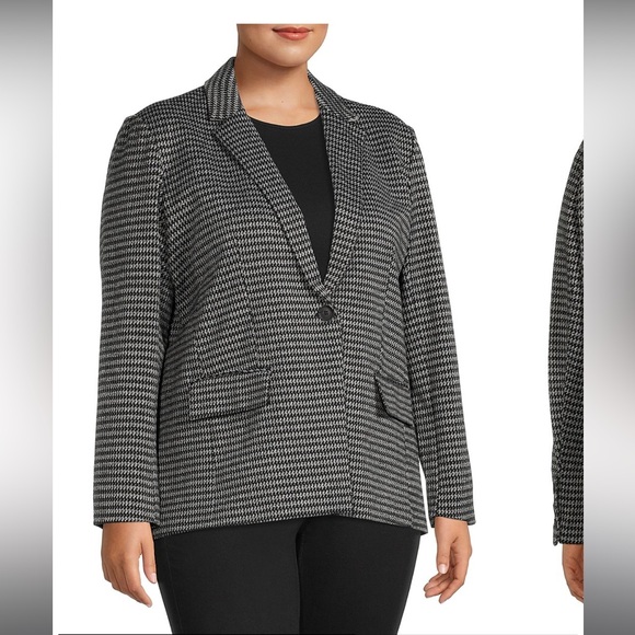 TRUTH BY REPUBLIC Women's Houndstooth Blazer - Picture 6 of 7